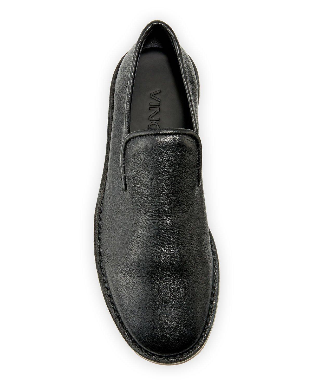 Lyst - Vince Percell Tumbled Leather Loafer in Black for Men