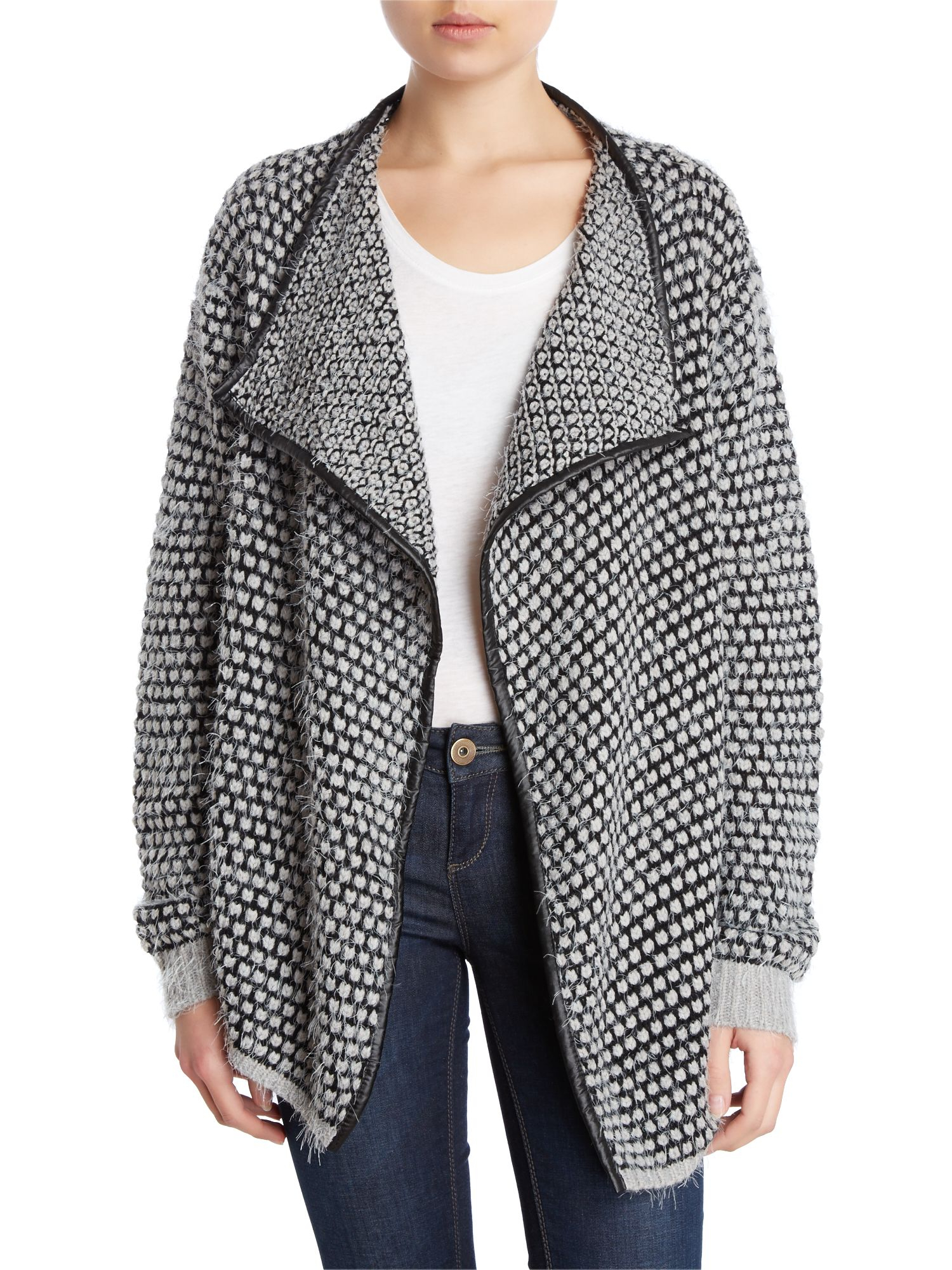 pu cardigan