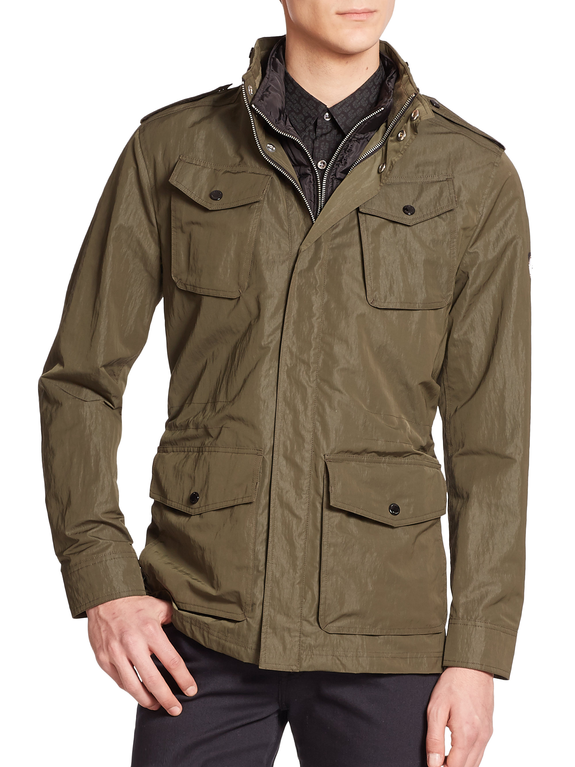Lyst - J.lindeberg Water-repellent Military Jacket in Green for Men