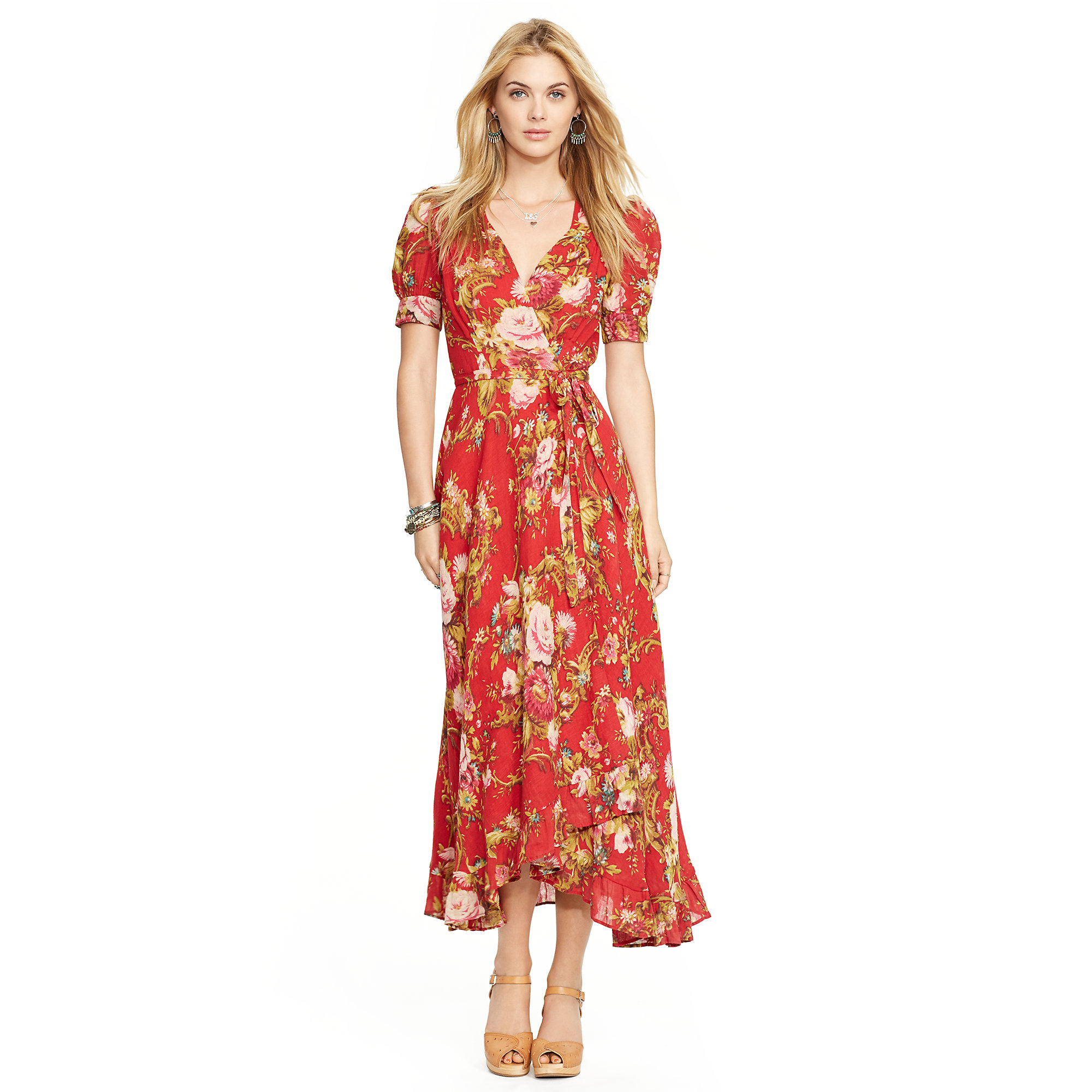 Lyst Denim Supply  Ralph Lauren Floral Wrap Dress 