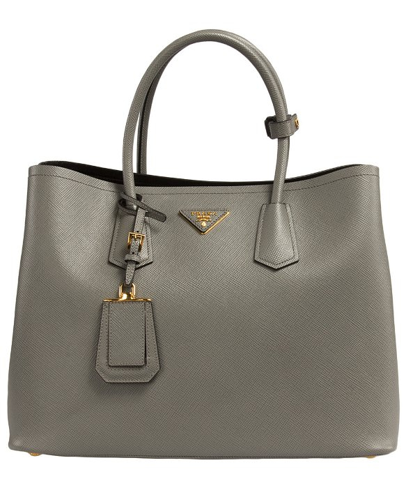 Lyst Prada B2756t Bag F0k44 Marble Grey Saffiano Cuir Gallery