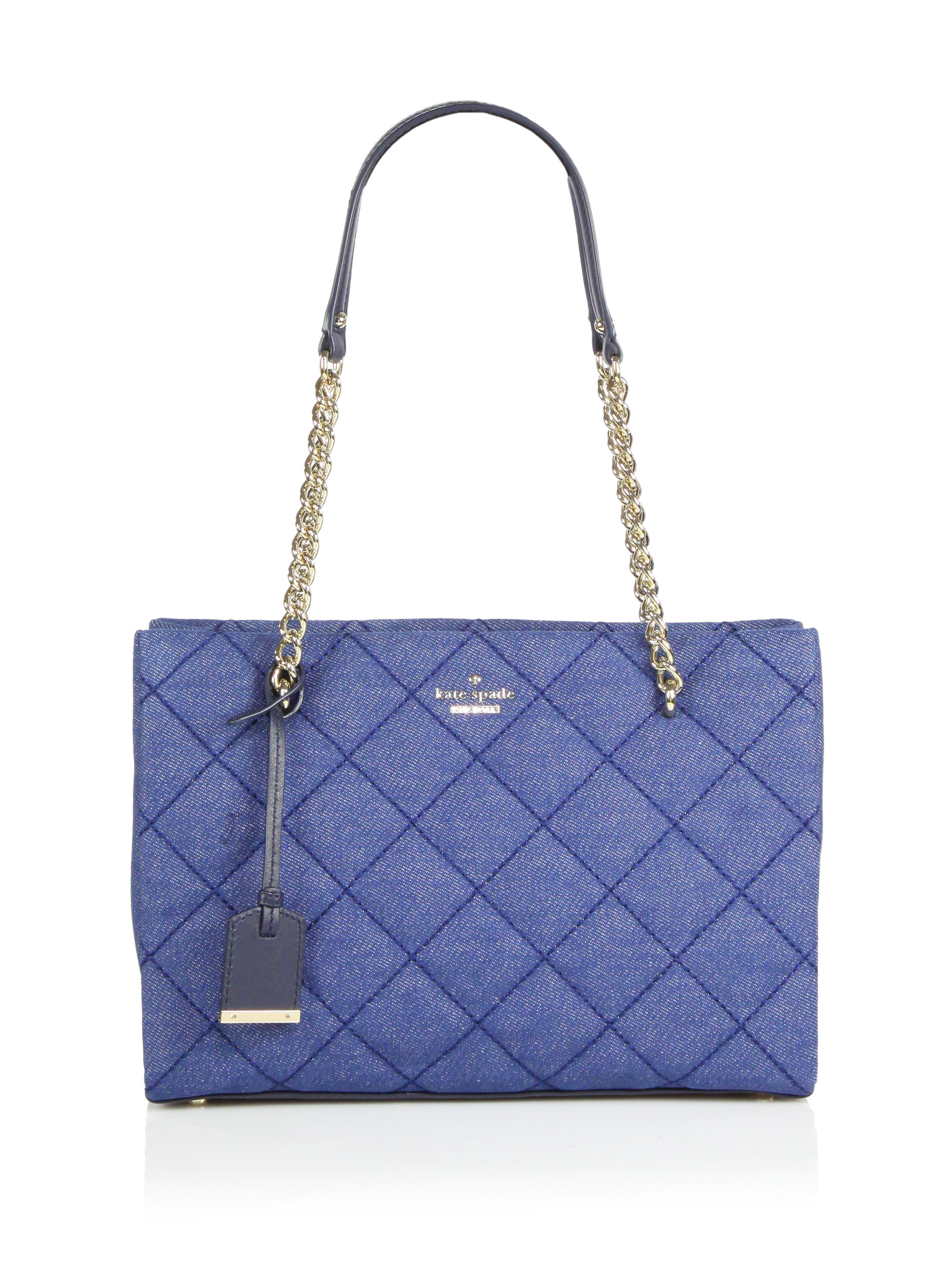 Lyst - Kate Spade New York Emerson Place Phoebe Small Quilted Denim