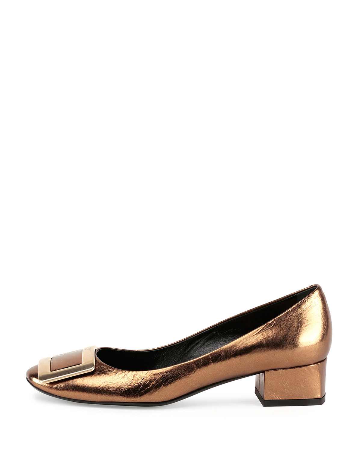 roger vivier white pump