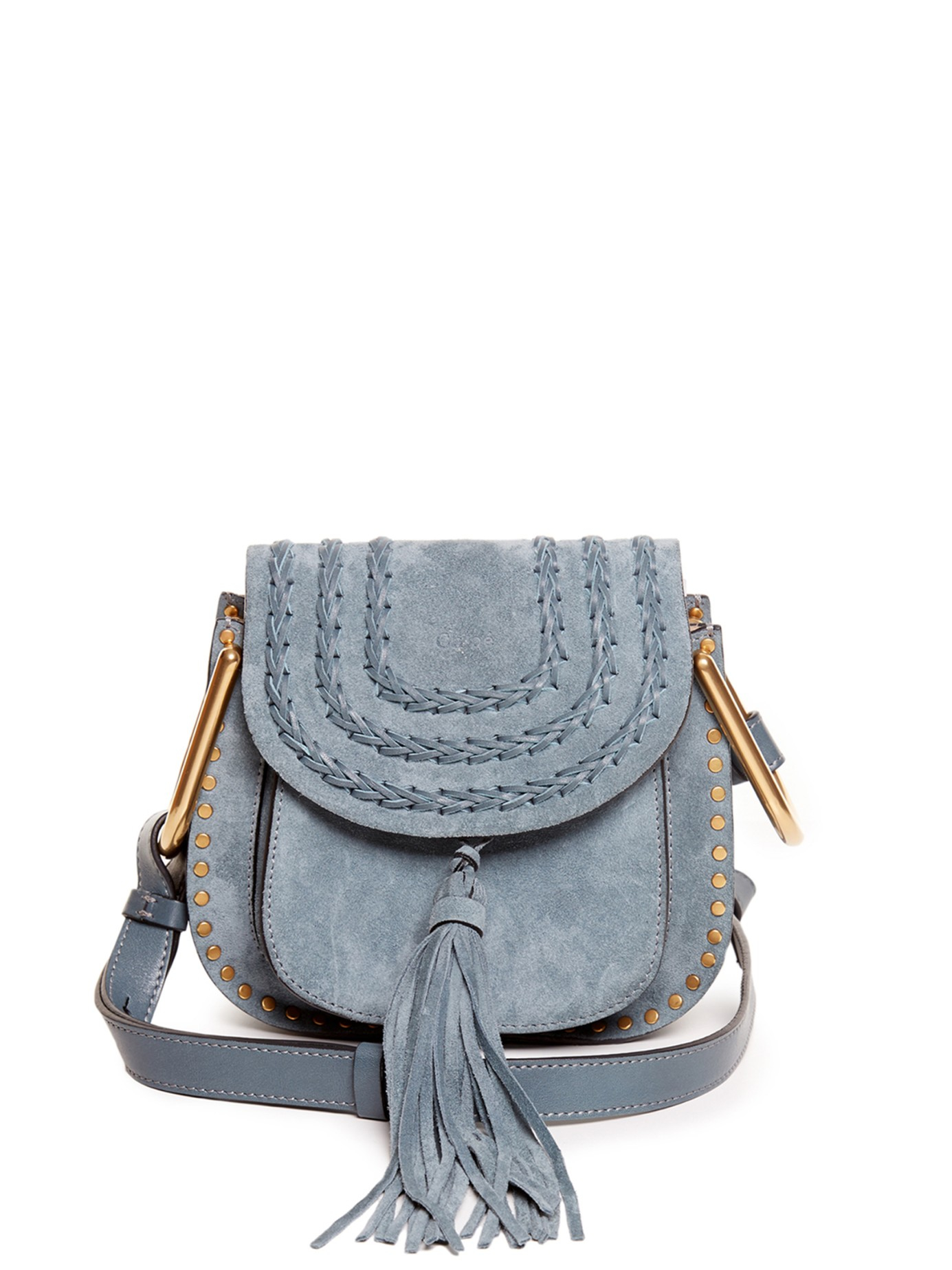 Lyst Chloé Hudson Suede Cross Body Bag In Blue Gallery