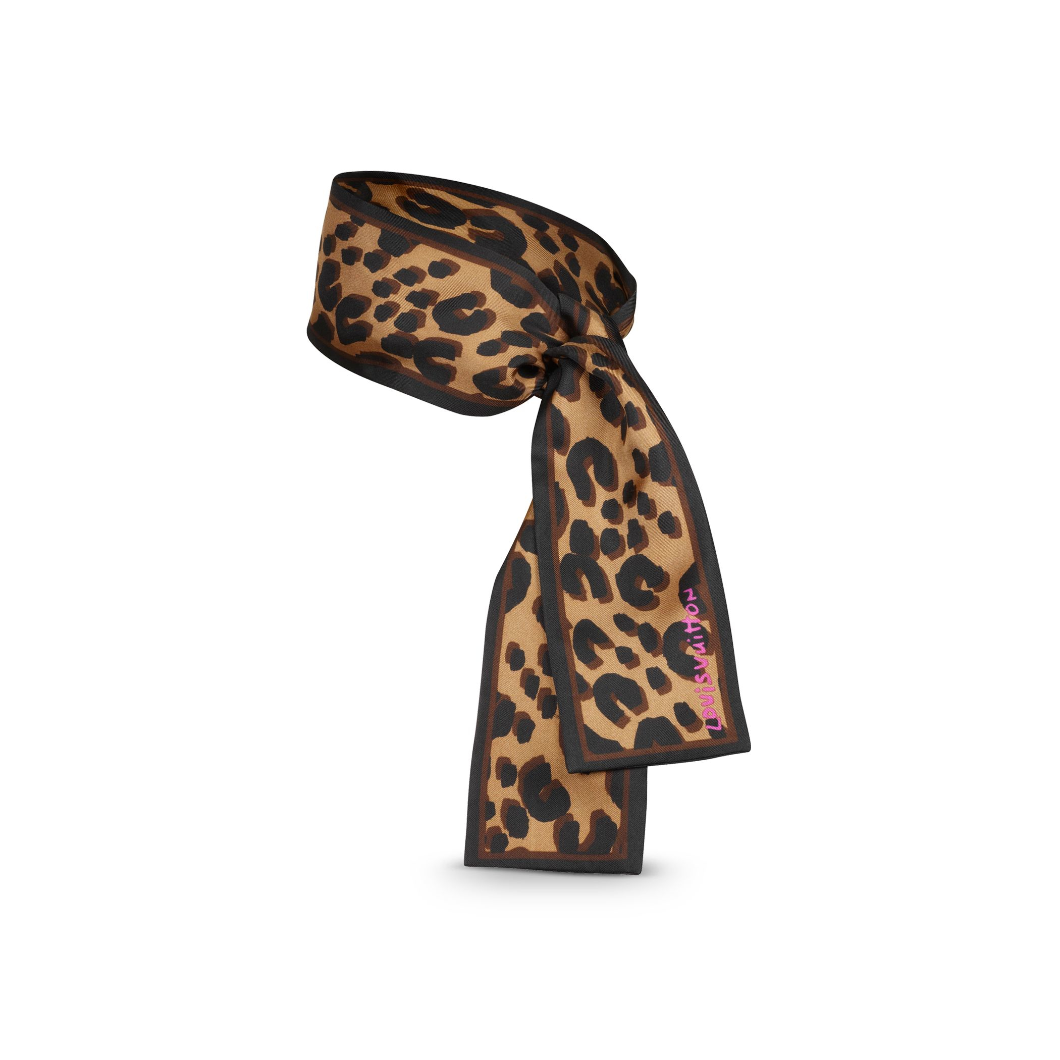 Louis vuitton Leopard Bandeau in Multicolor | Lyst