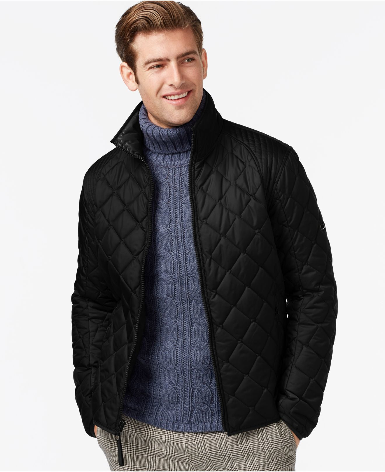 Lyst - Marc New York Floyd Quilted Full-zip Jacket in Black for Men