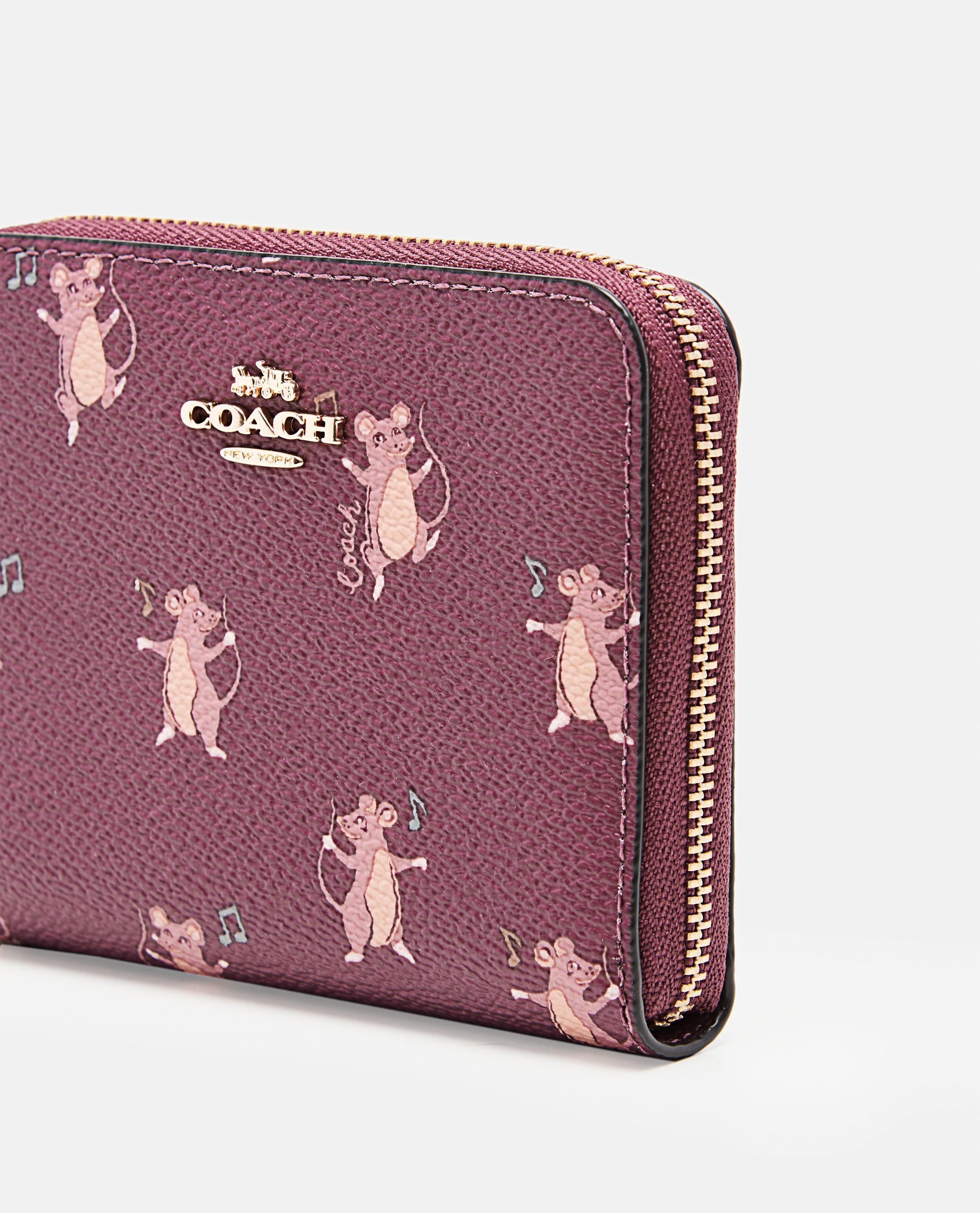 COACH Small Zip Around Wallet With Party Mouse Print Lyst