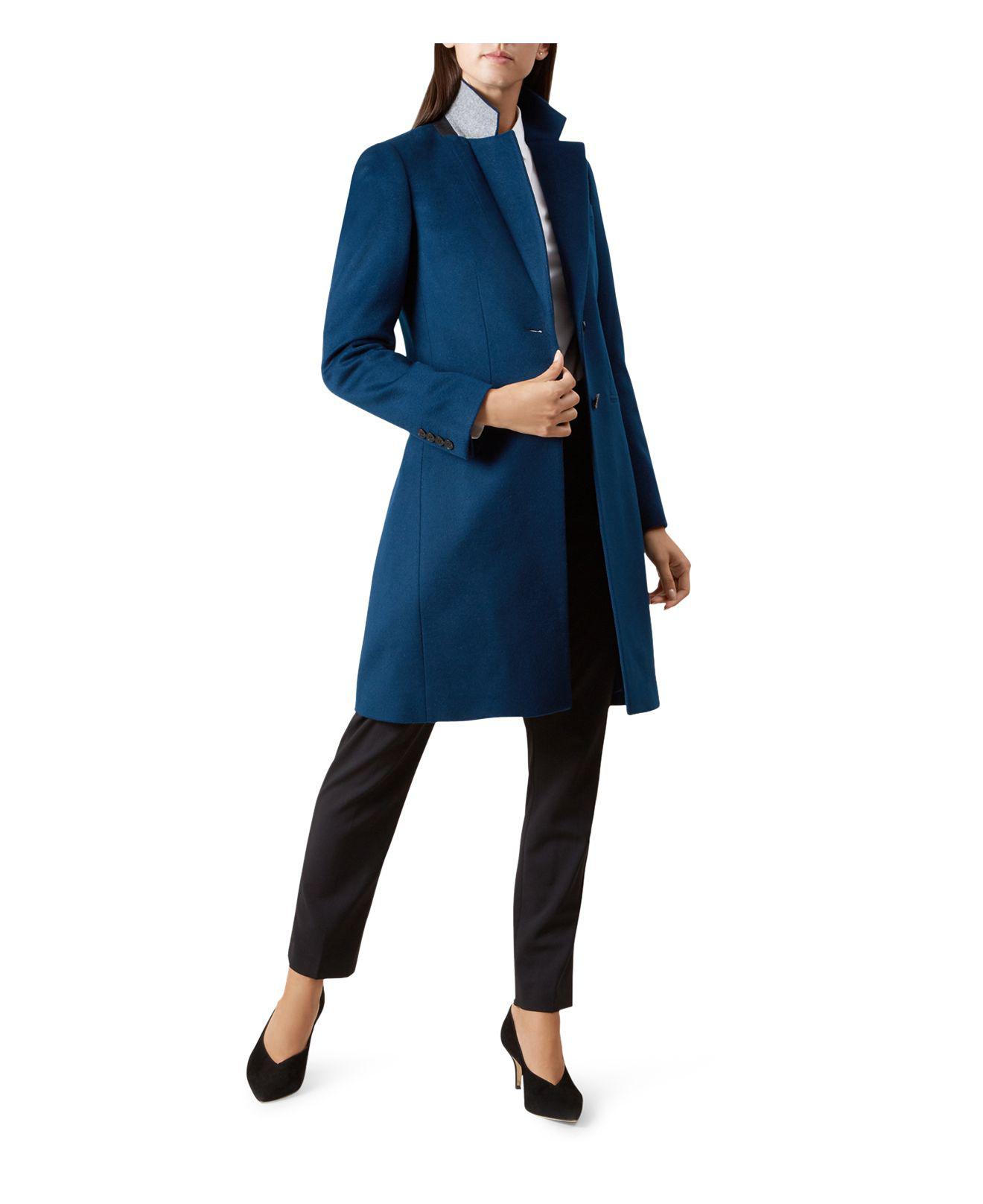 Lyst Hobbs Tilda Wool Coat in Blue