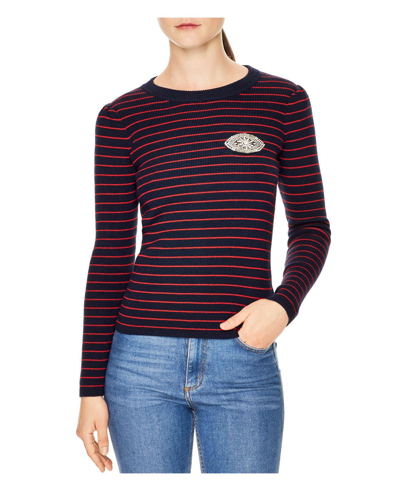 sandro blue sweater