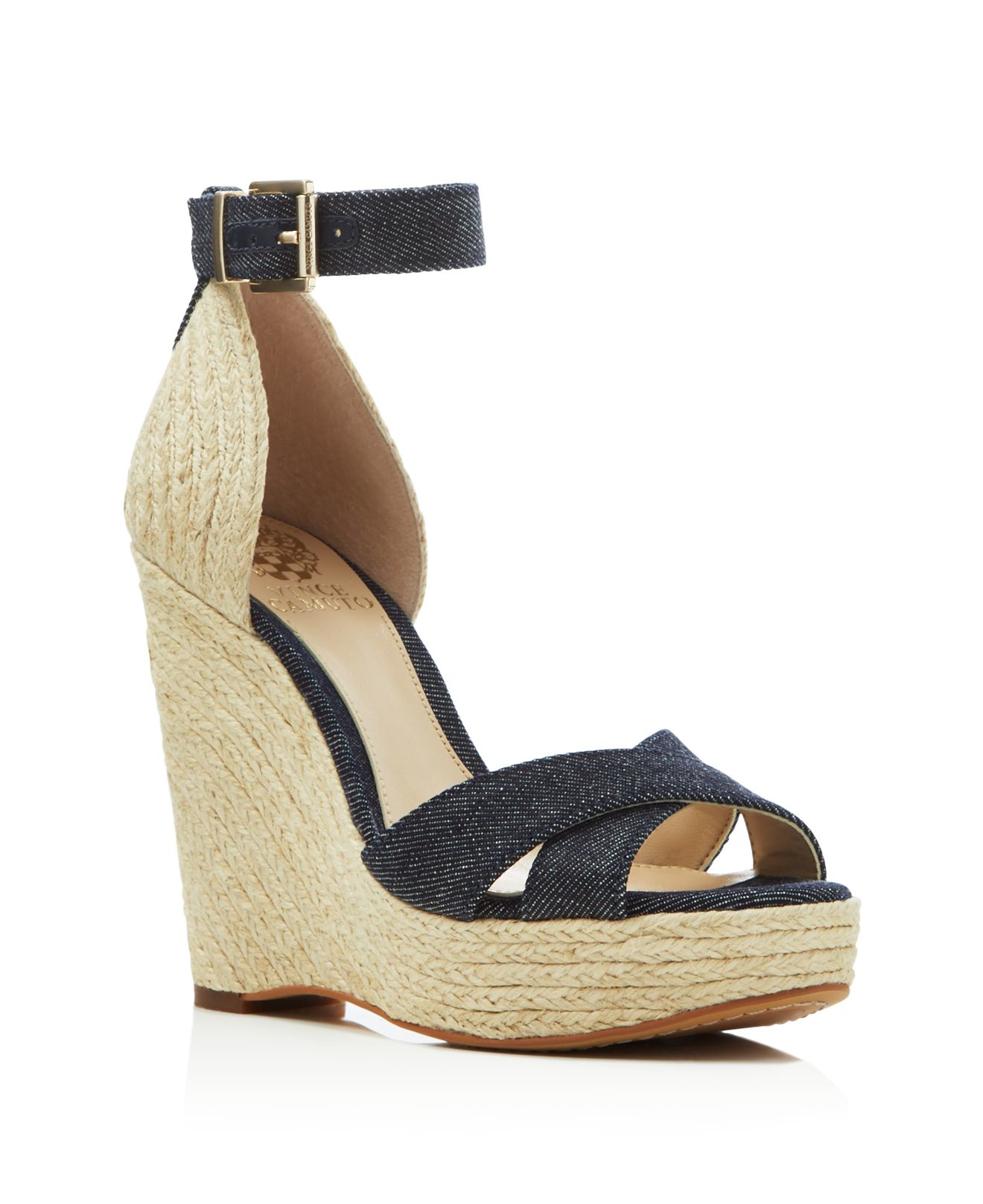 vince camuto denim shoes