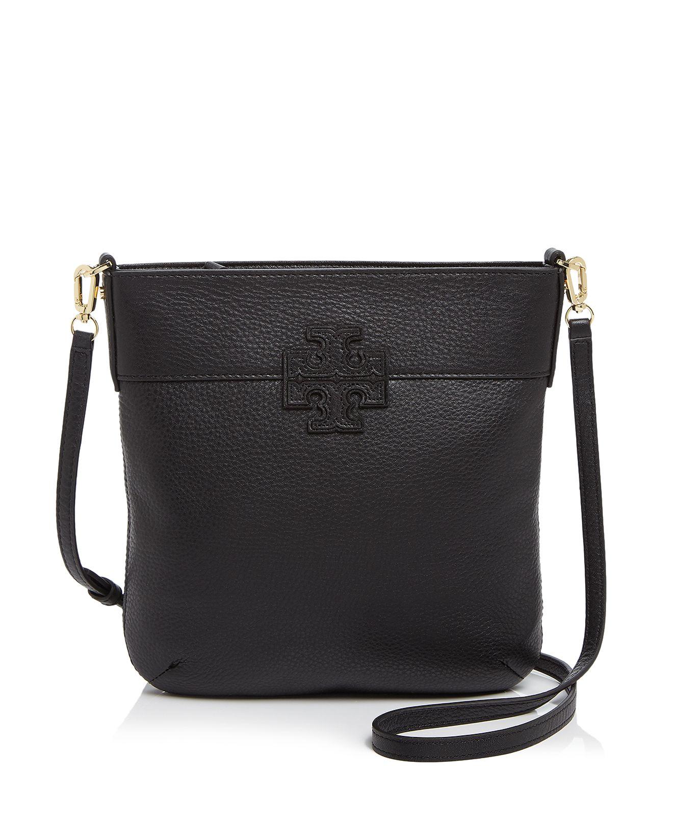 Lyst - Tory Burch Stacked T Crossbody in Black