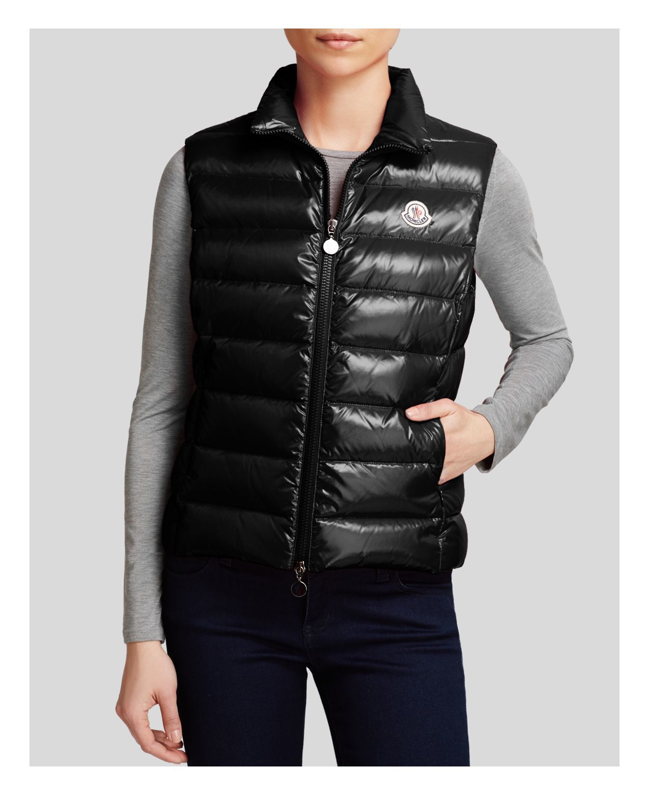 moncler down vest womens
