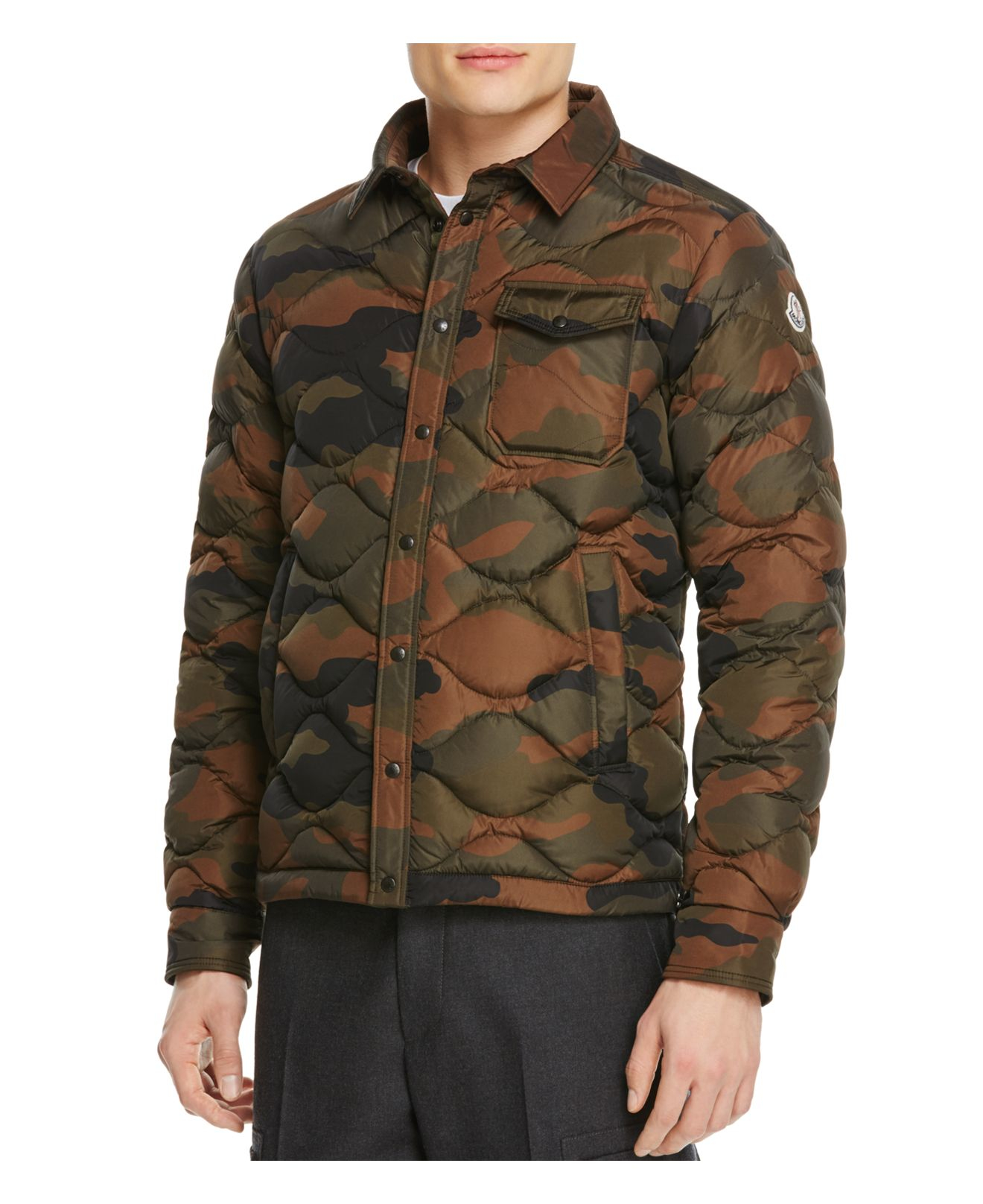 Moncler Goose Nambour Camo Quilted Down Jacket in Green for Men Lyst