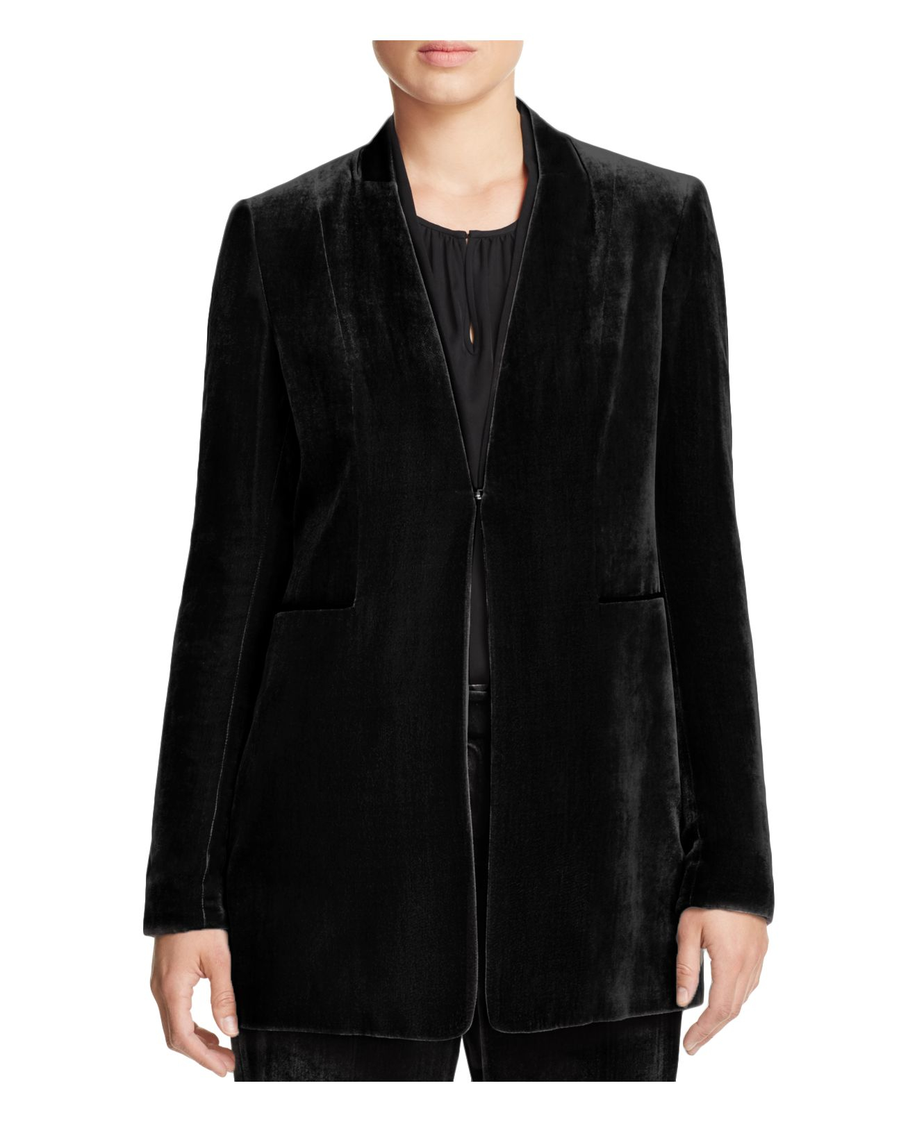 Lyst - Elie Tahari Antoinette Velvet Jacket in Black