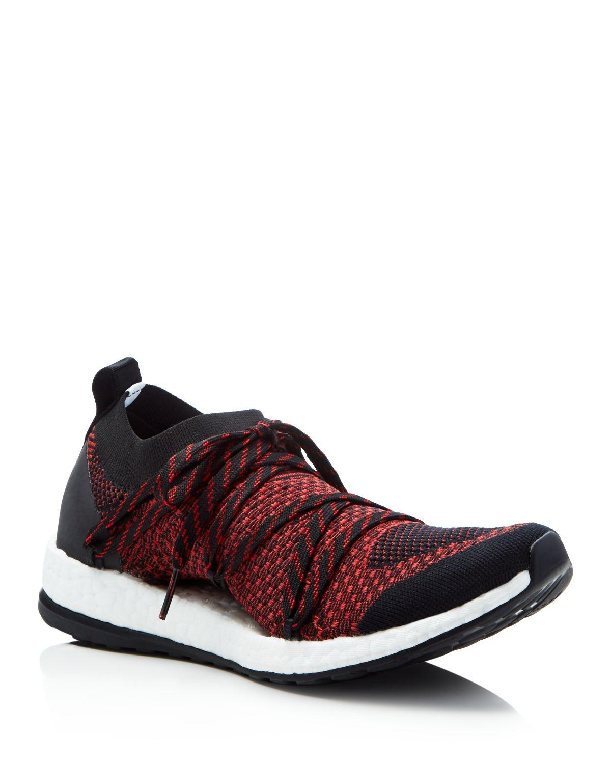 lyst adidas da stella mccartney puro slancio x allacciare le scarpe da ginnastica in rosso lyst adidas da stella mccartney puro slancio x allacciare le scarpe da ginnastica in rosso