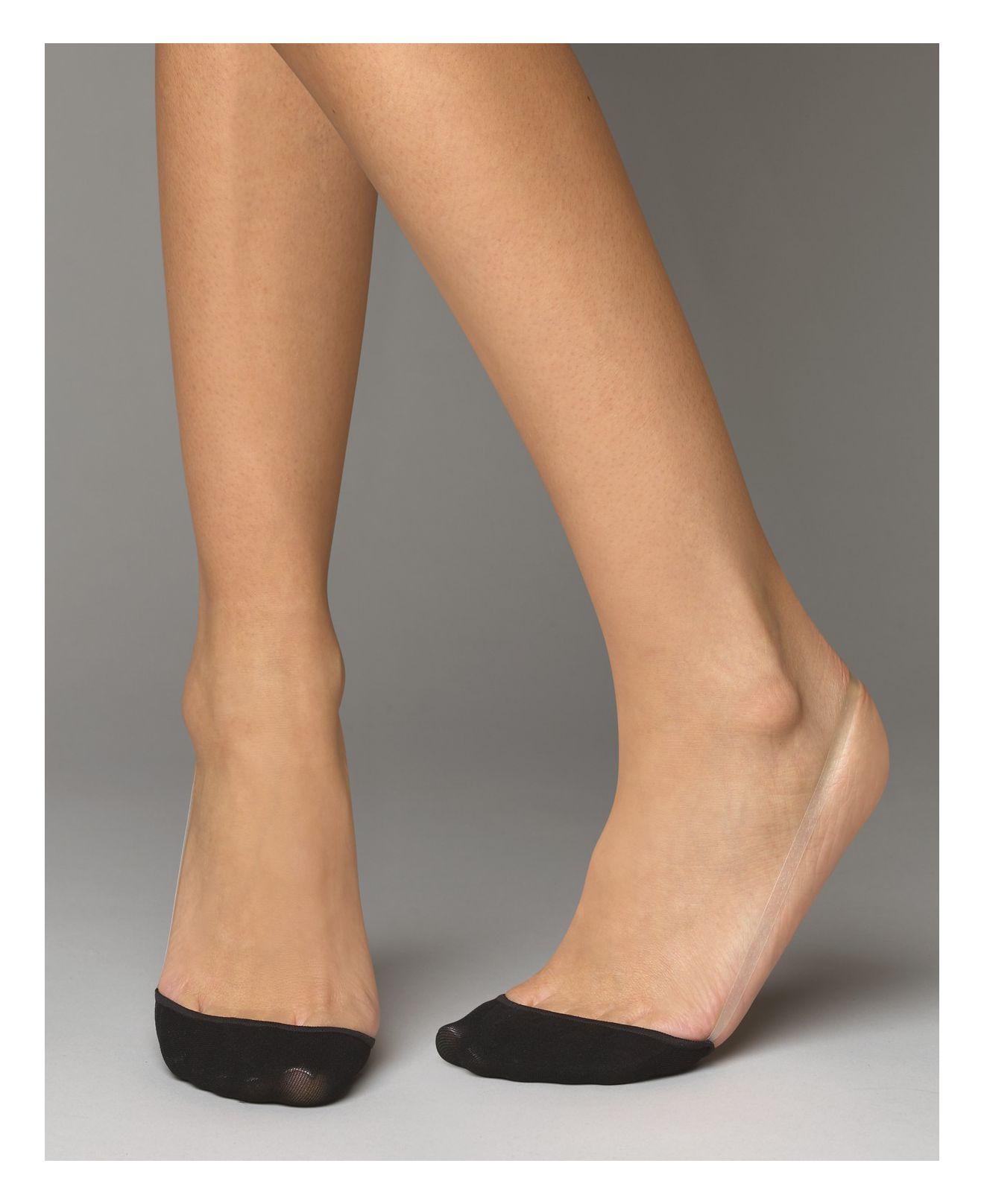 Hue Perfectly Bare Slingback Liner Socks in Black Lyst