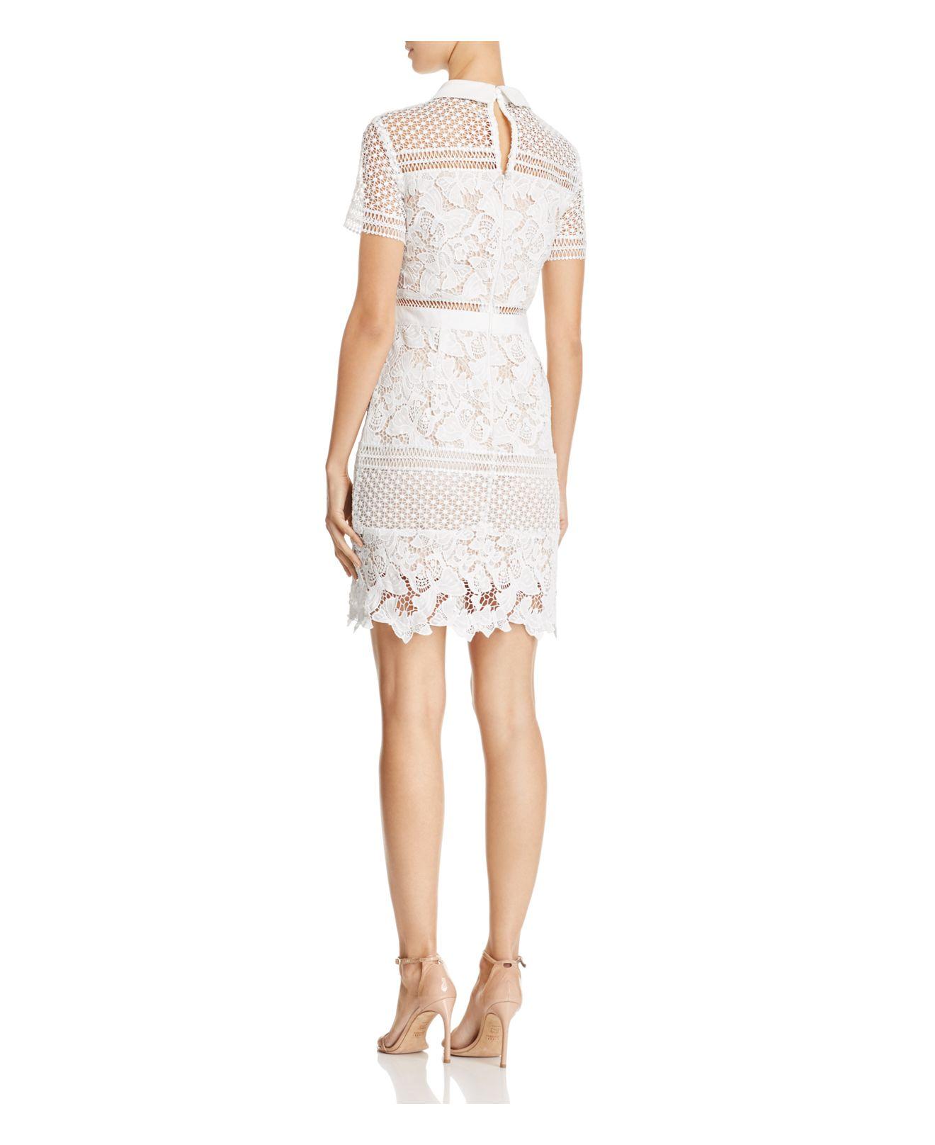 aqua white lace dress