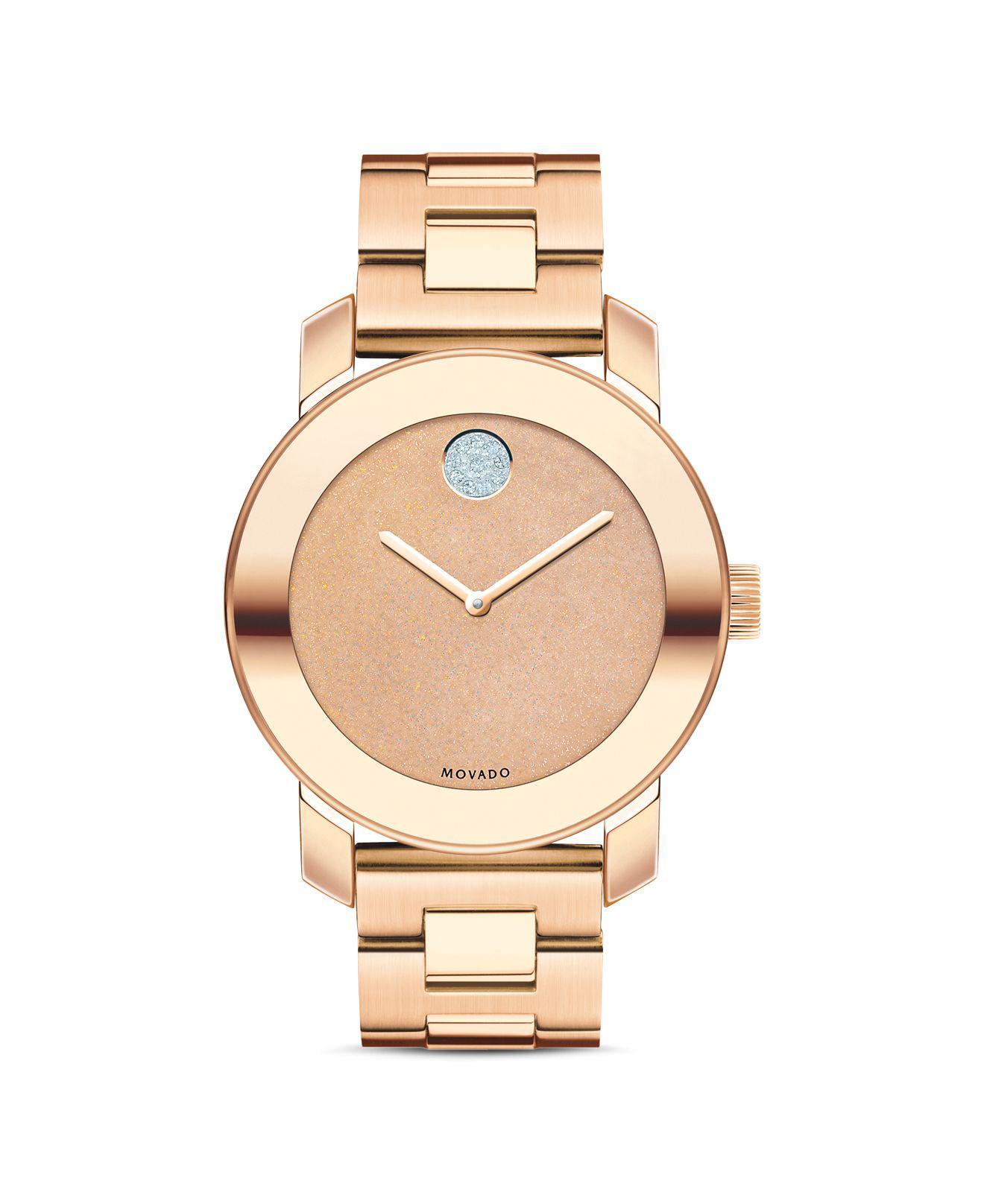 pink movado watch