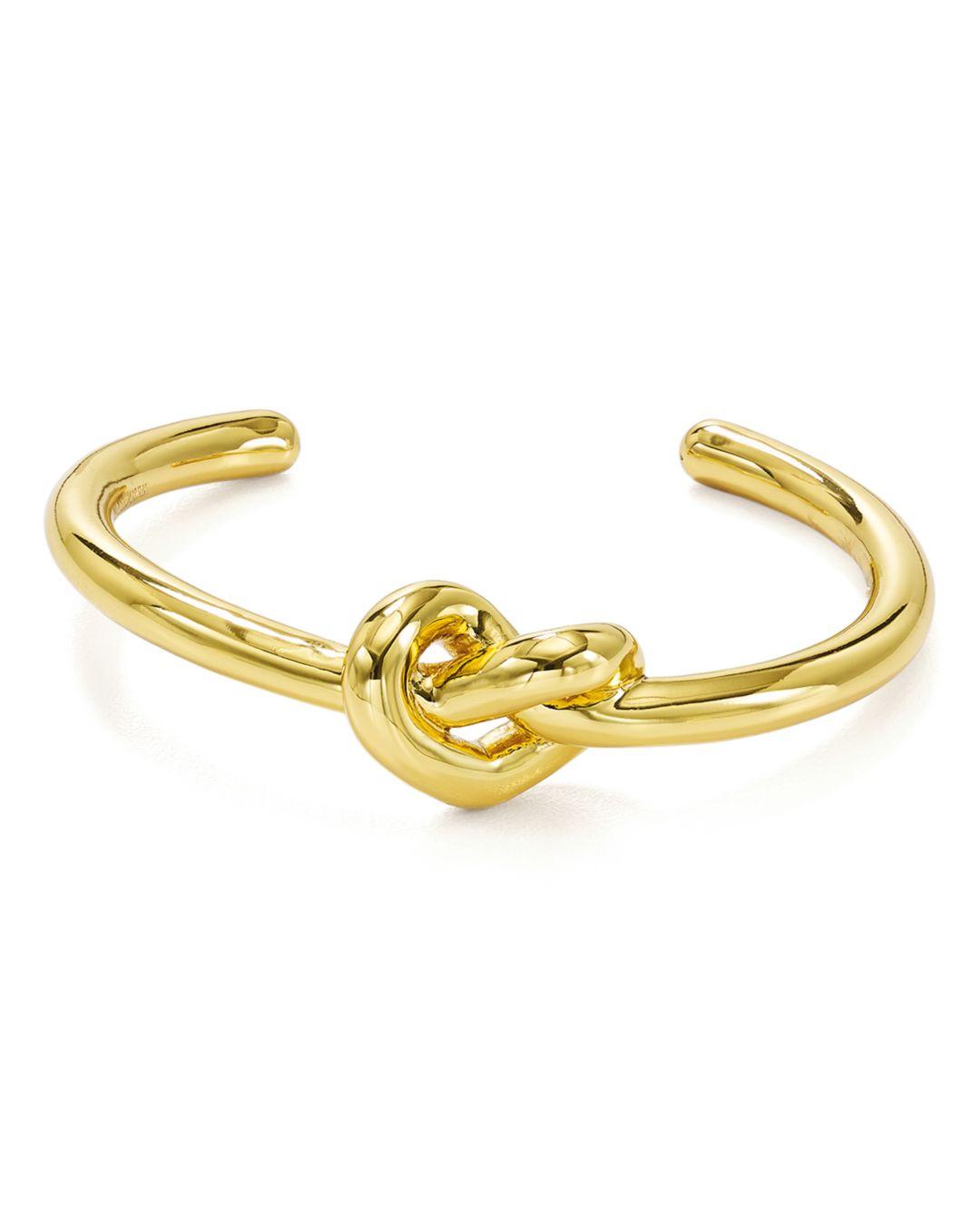 Lyst - Kate Spade Loves Me Knot Cuff Bracelet in Metallic