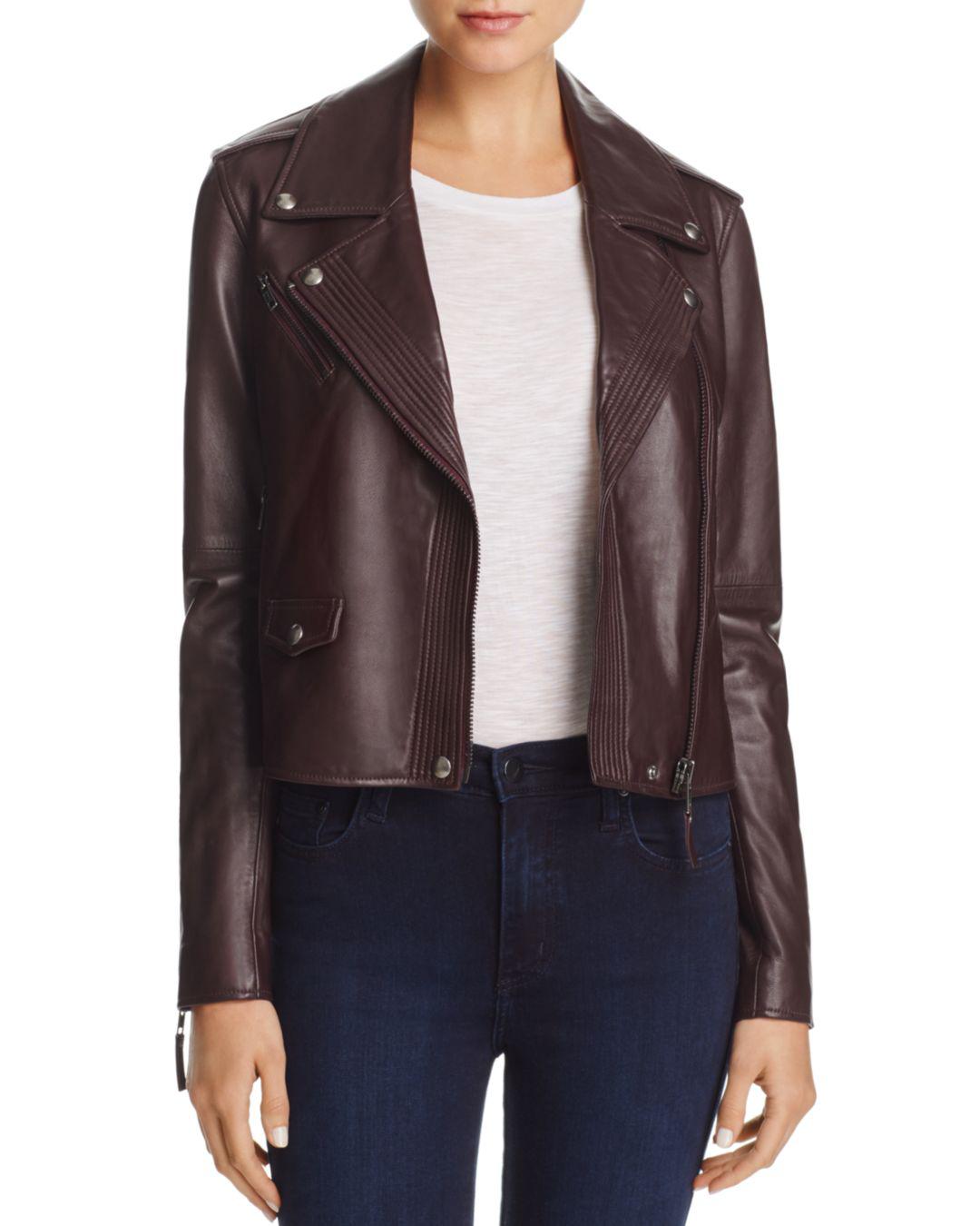Lyst Paige Leather Danette Jacket In Black Gallery