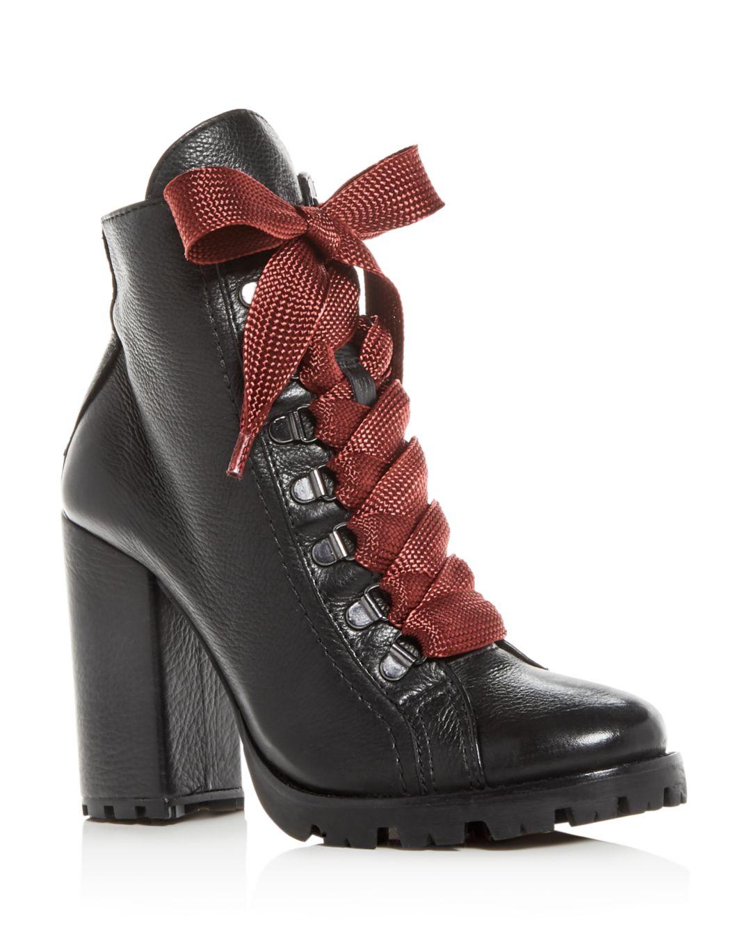 schutz women's zara high block heel booties 5 black