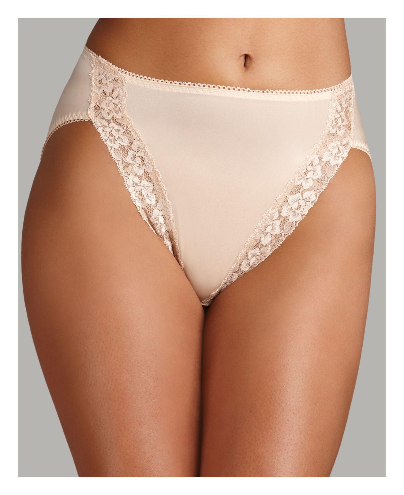 Wacoal Bodysuede Lace Leg Highcut Brief in Black Lyst