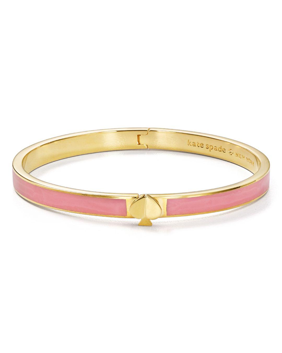 Lyst Kate Spade Spade Thin Bangle Bracelet in Pink