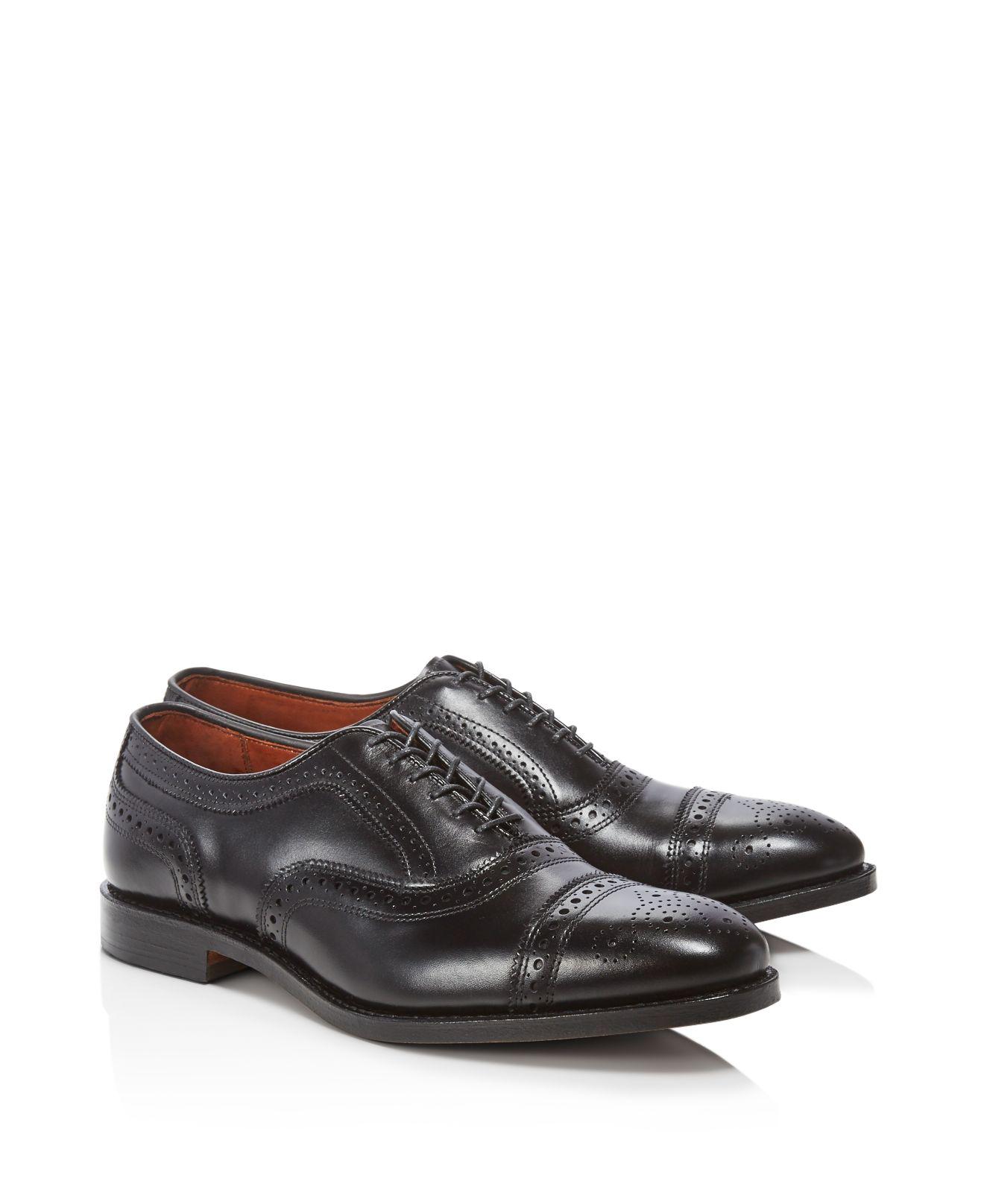 Allen Edmonds Strand Cap Toe Oxfords in Black for Men - Lyst