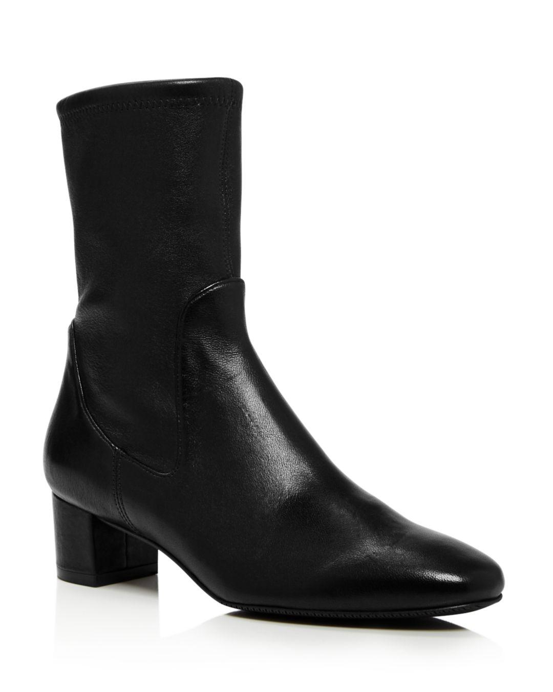 stuart weitzman ernestine leather bootie