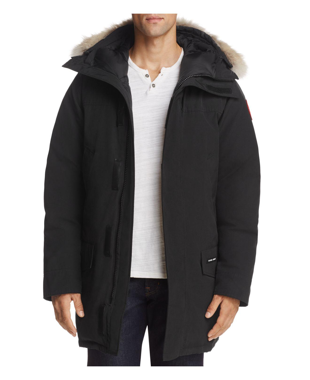 Canada goose Langford Fur-Lined Parka in Black for Men | Lyst