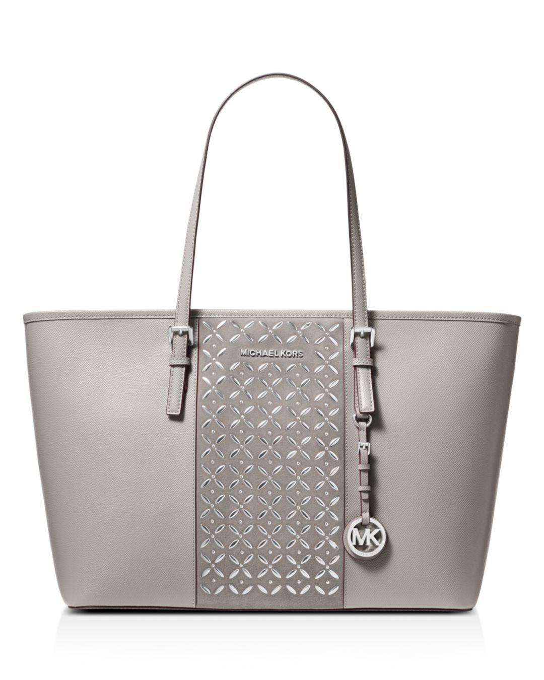 MICHAEL Michael Kors Voyager Large Hotfix Leather Tote - Lyst