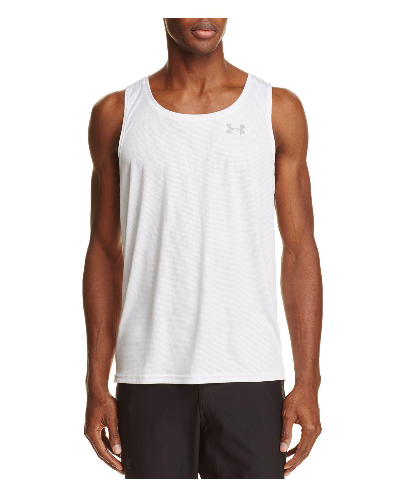 Lyst - Under Armour Coolswitch Running Singlet Tank Top in White for Men