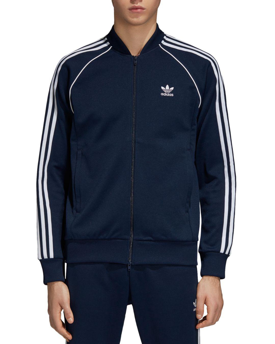 Adidas Originals Superstar Track chaqueta en azul para los hombres Lyst Adidas Originals Superstar Track chaqueta en azul para los hombres Lyst