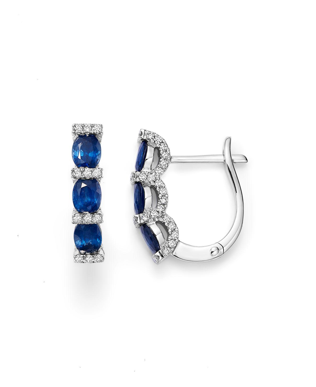 Lyst Bloomingdale S Shire Oval And Micro Pavé Diamond Huggie Bloomingdale S Women Shire Oval And Micro Pavé Diamond Huggie Hoop Earrings