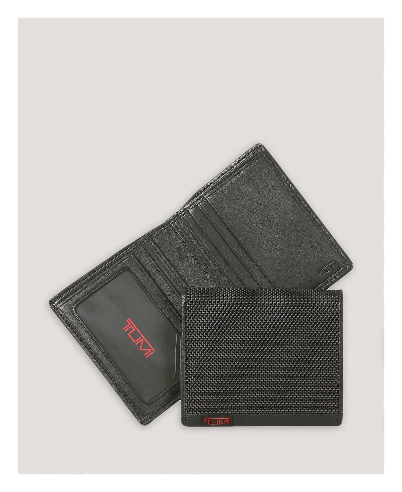 Tumi Alpha Ballistic Nylon Slimfold Id Wallet in Black for Men Lyst