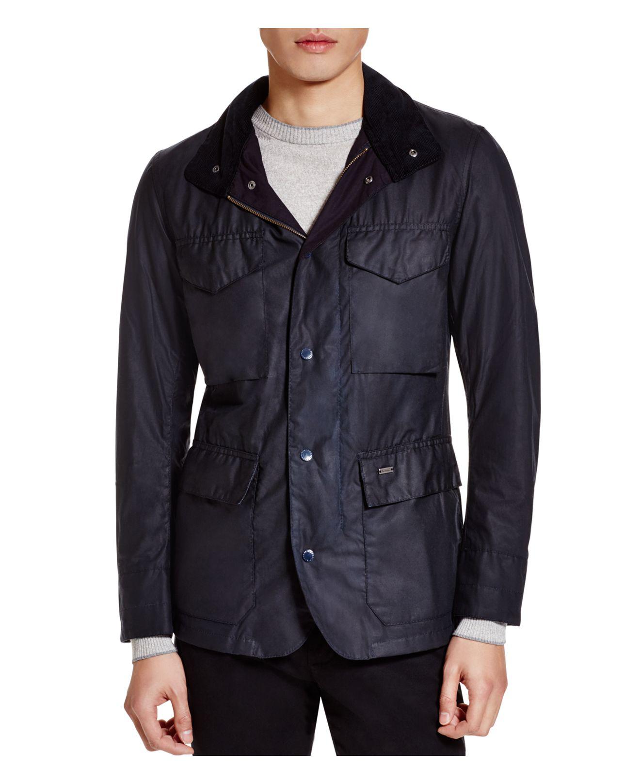 Lyst - Barbour Sapper Tailored Waxed Cotton Jacket in Black for Men