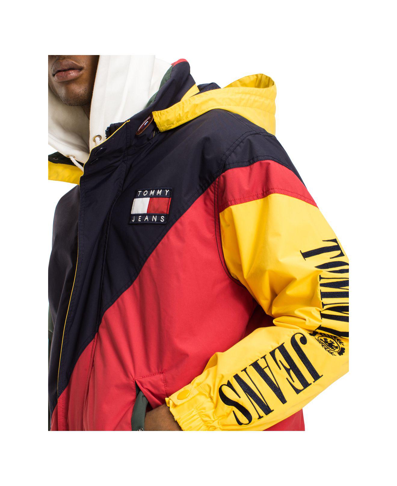 Lyst - Tommy Hilfiger Tommy Jeans 90's Color-blocked Hooded Sailing