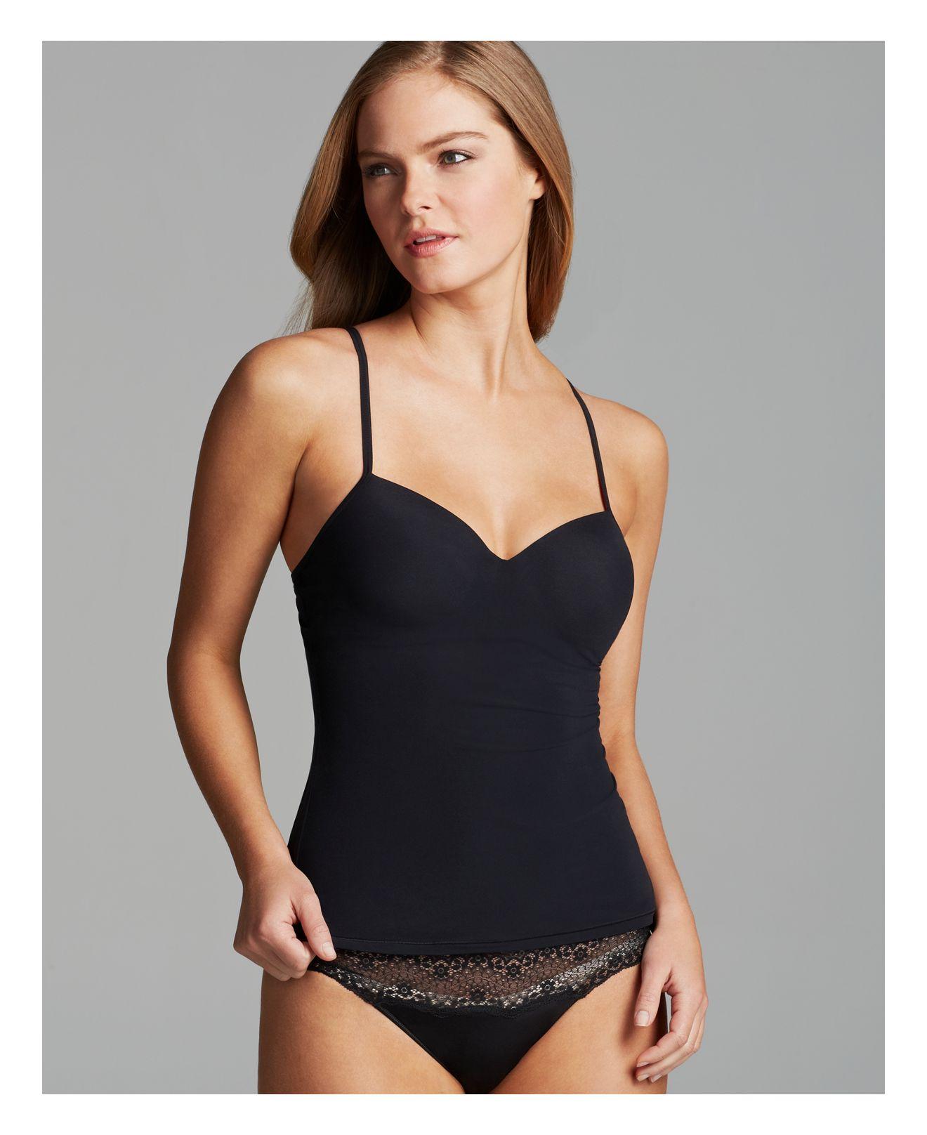 Hanro Allure Bra Cami In Black Lyst 