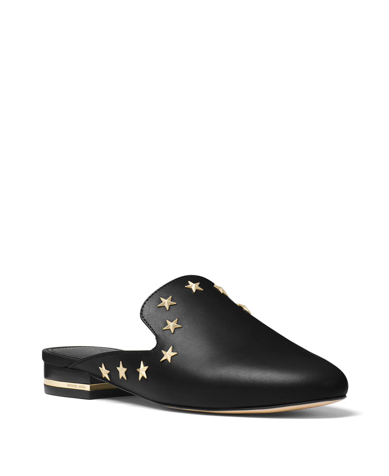 Lyst - Michael Michael Kors Natasha Star Embellished Mules in Black