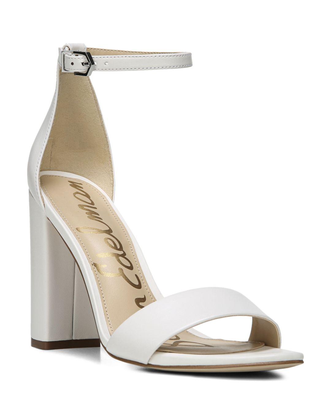 sam edelman white strappy sandals