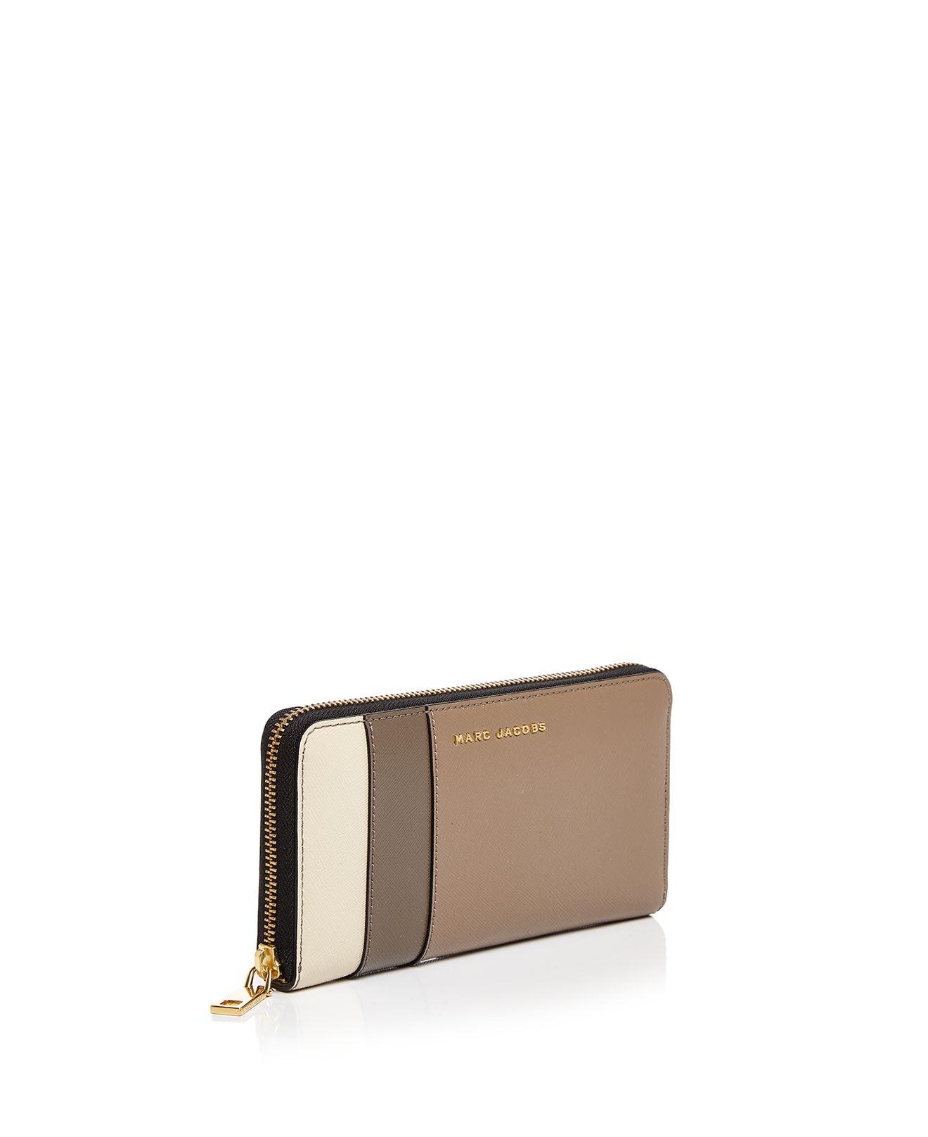 marc jacobs branded saffiano standard continental wallet