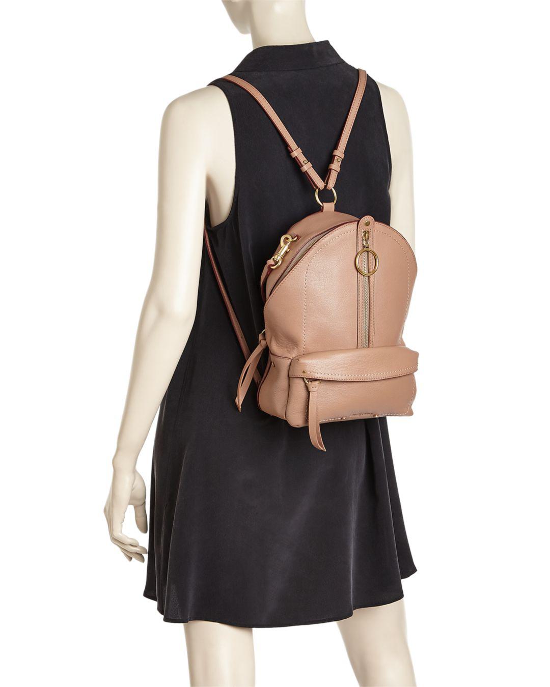 olga large leather backpack