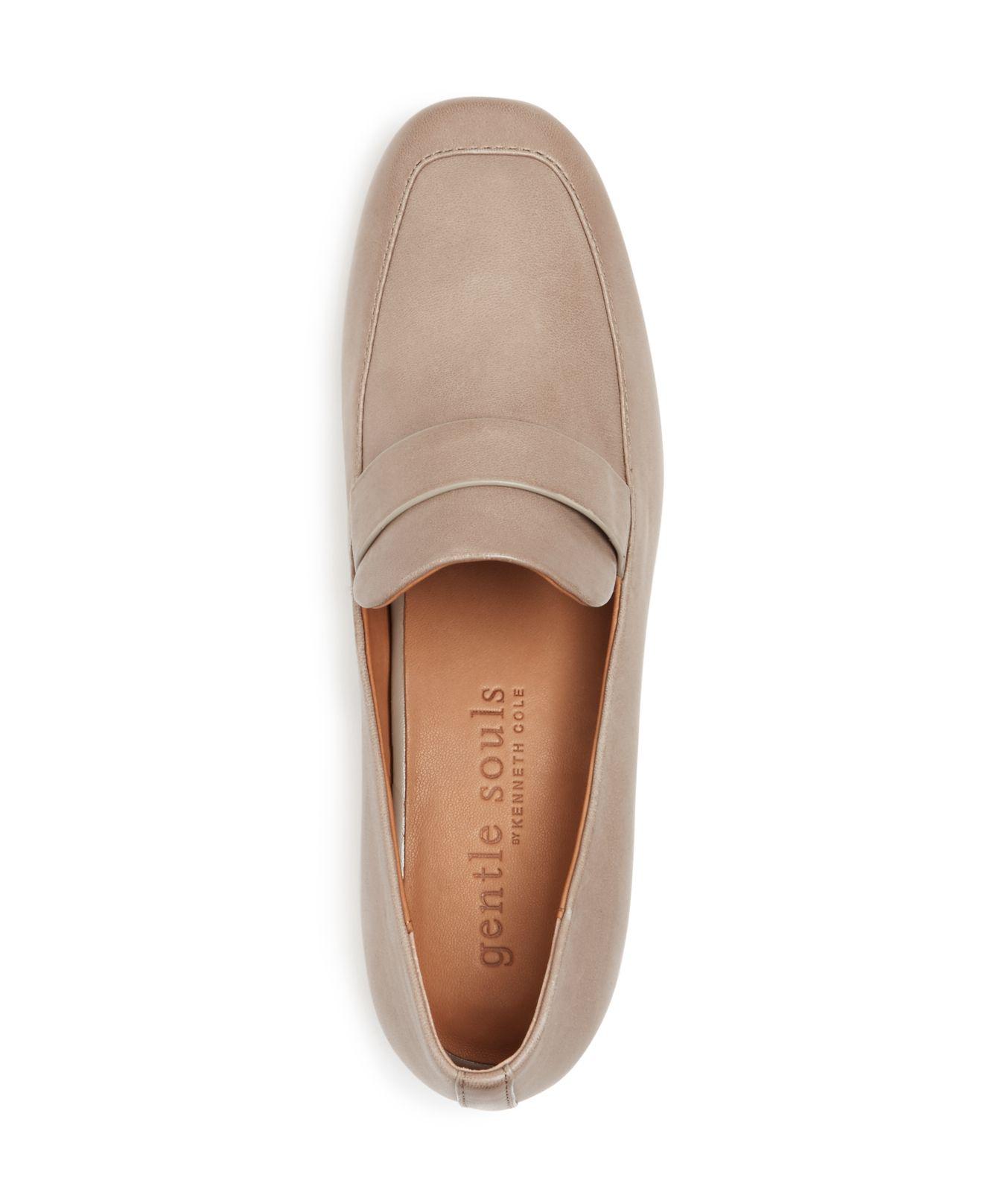 womens loafers with block heel
