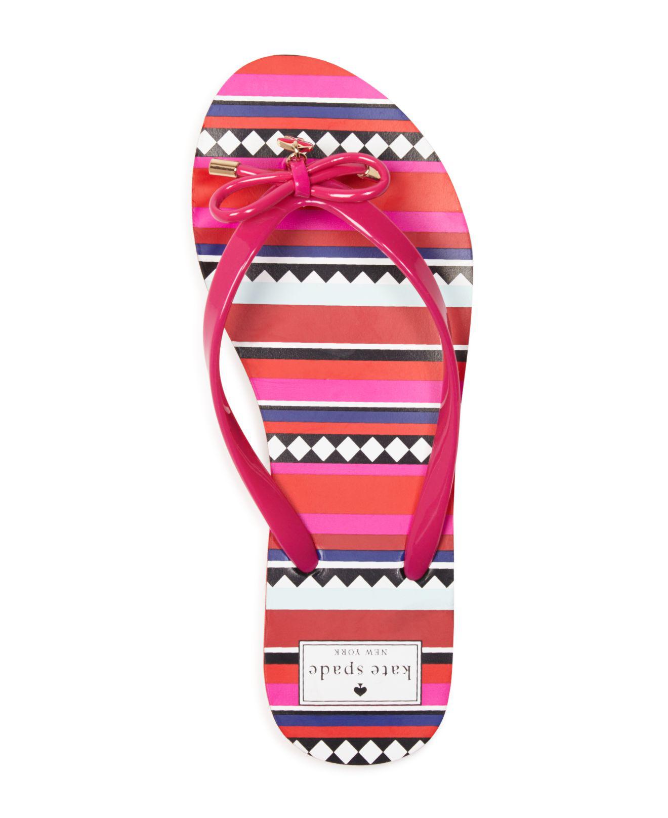 kate spade flip flops pink