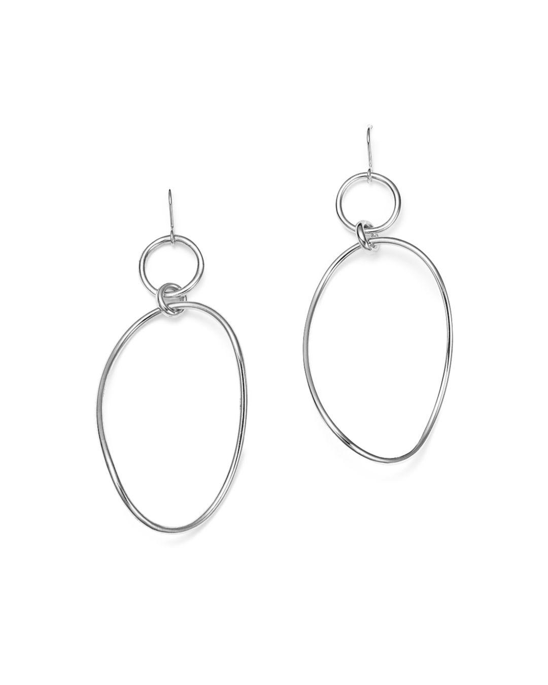 Women S Metallic Gl Sterling Silver Wavy Snowman Earrings Women S Metallic Gl Sterling Silver Wavy Snowman Earrings