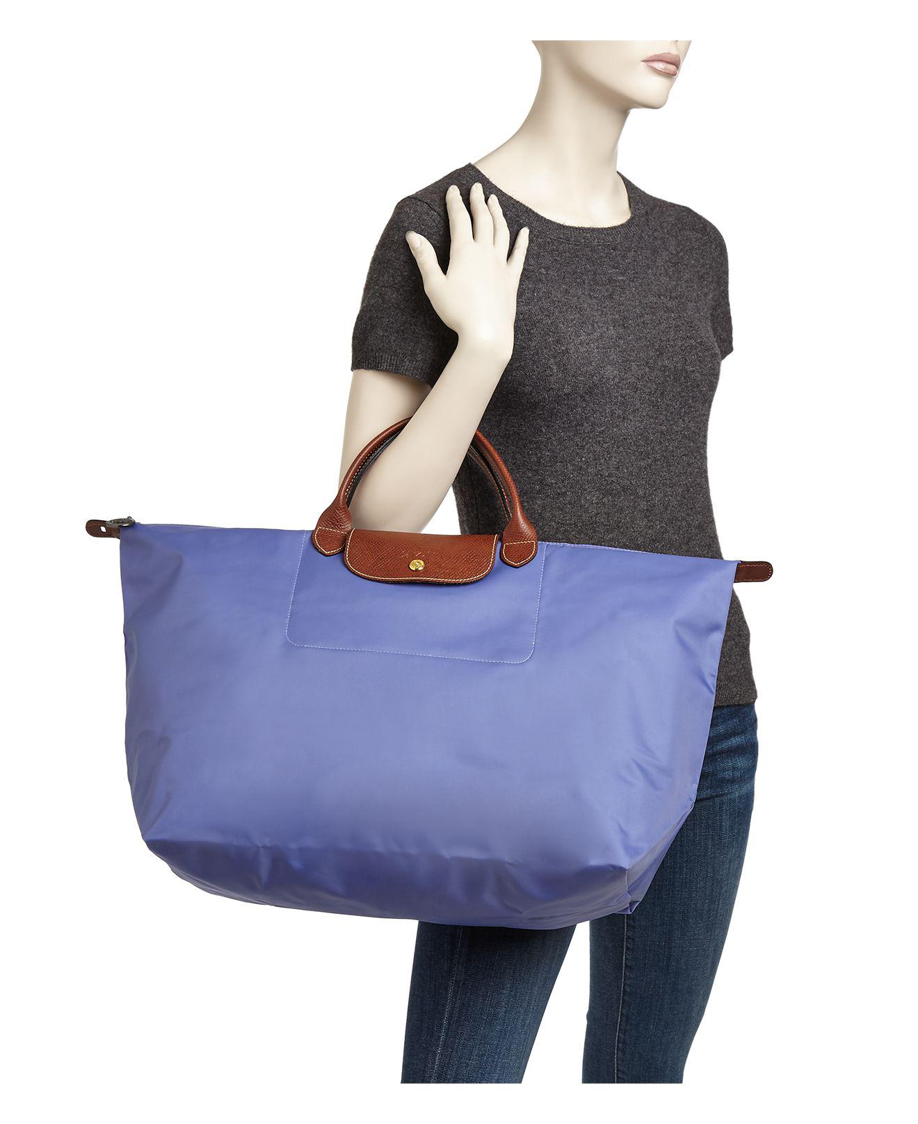 Le Pliage Large Travel Bag In Navy Perú Gustoso