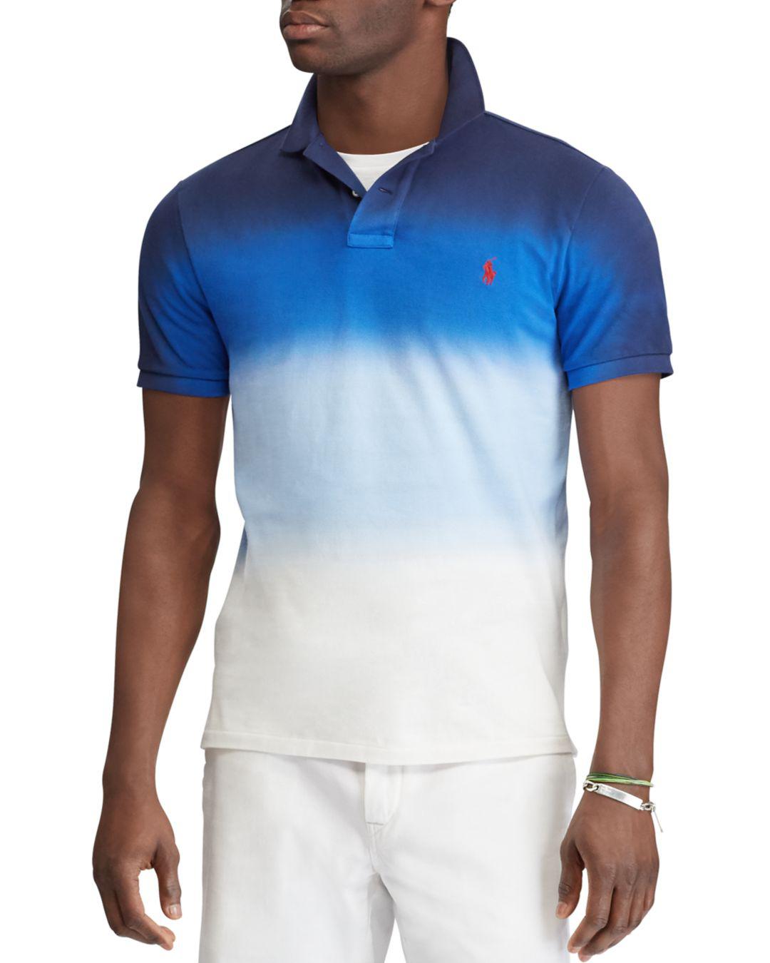 ralph lauren custom fit stretch mesh polo