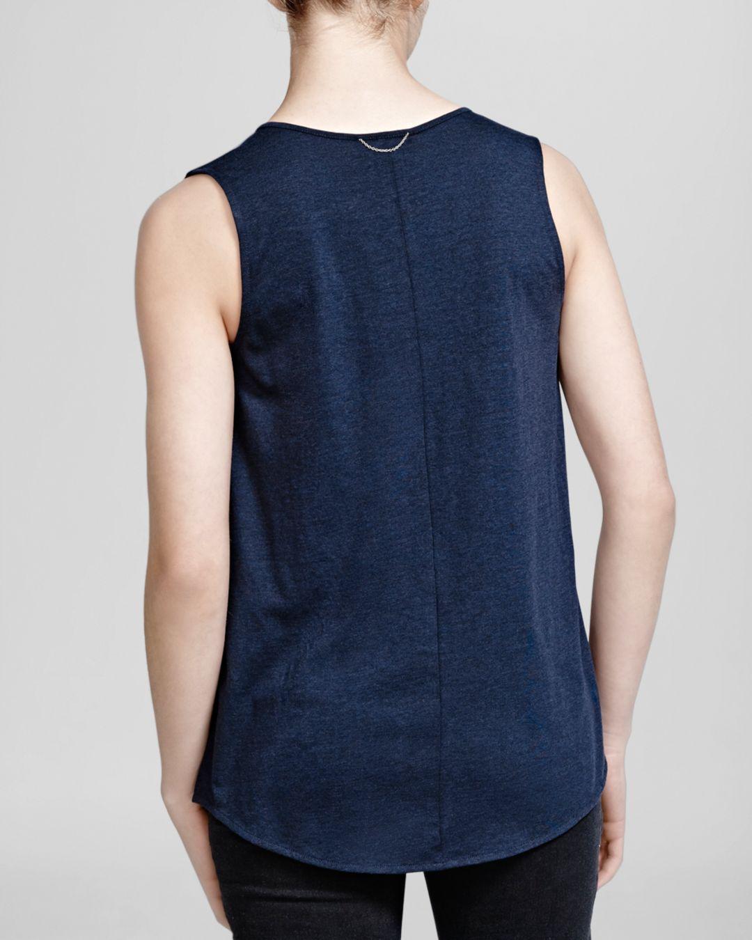 womens blue top