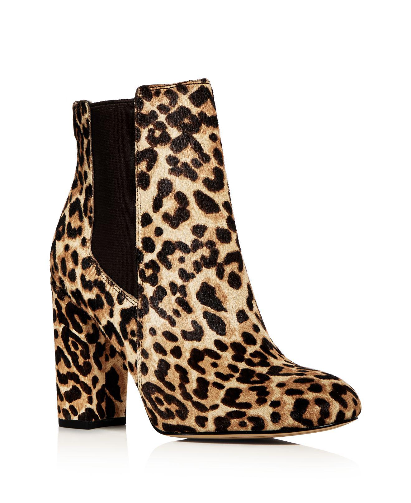 Lyst - Sam Edelman Women's Case Leopard Print Calf Hair High-heel ...