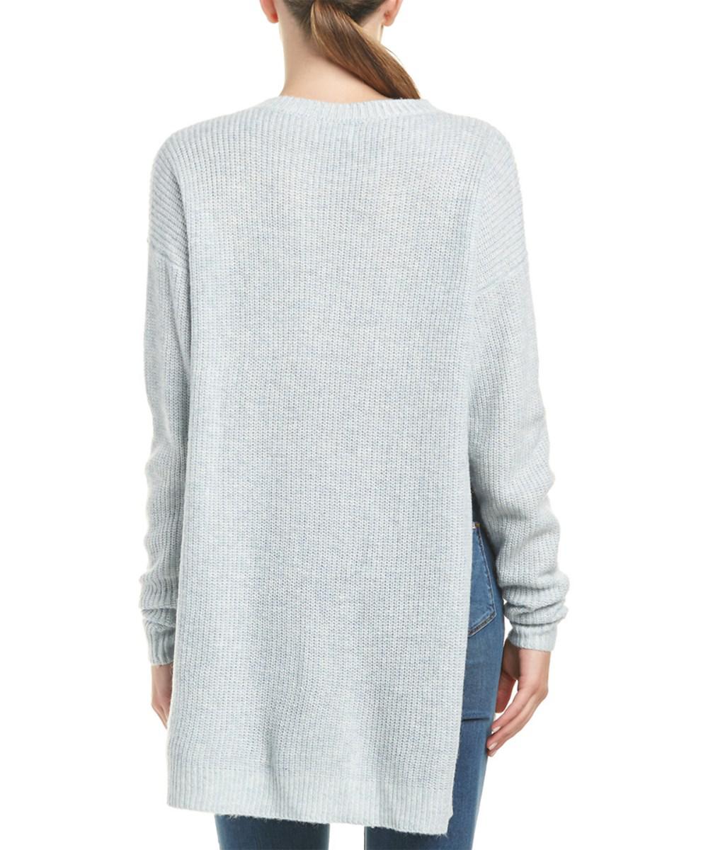 Six crisp days Side Slit Tunic Sweater in Blue - Save 34% | Lyst